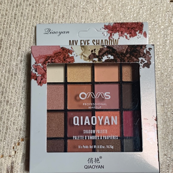 QIAOYAN Other - 16-Color Warm Eyeshadow Palette - Neutral Pink & Brown Shades